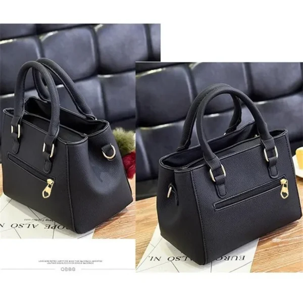 PU Leather Ladies HandBags Women Vintage Purse Plush Tassel Messenger Bags Tote Boston Shoulder Crossbody Bag Leisure - Image 4