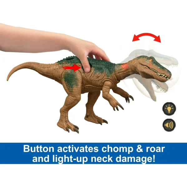 Jurassic World Epic Attack Baryonyx Dinosaur Toy Figure, Double Damage, Lights & Sounds - Image 5