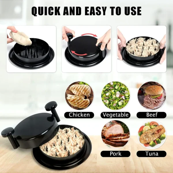 Kitchen Tools Gadgets Manual Food Processors Meat Shredder Can Cut Cooked Meat and Vegetables - Image 8