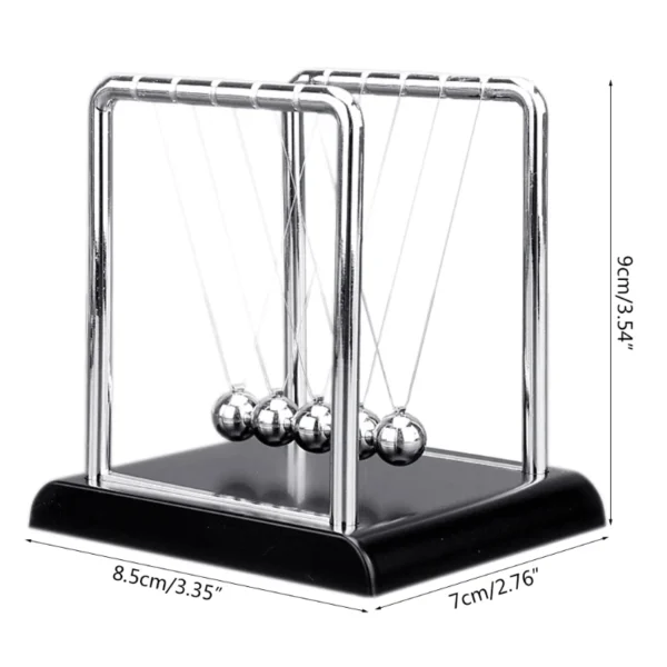 Newton’s Cradle Balance Ball Science Toy Laws of Conservation of Energy Toy Interactive Fidget for Office Stress Relief - Image 6