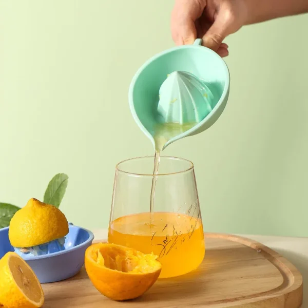 Manual Lemon Squeezer Portable Citrus Orange Juicer Fruit Vegetable Chopper Crusher Food Processor Silicone Kitchen Mini Blender - Image 2