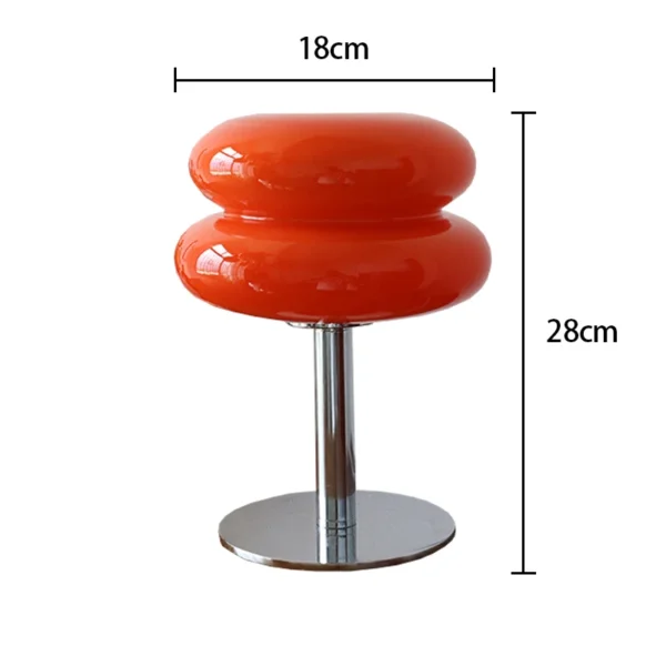 Macaron Glass Table Lamp Trichromatic Dimming Living Room Atmosphere Lamps Eye Protection Night Light Girl Bedroom Bedside Decor - Image 6