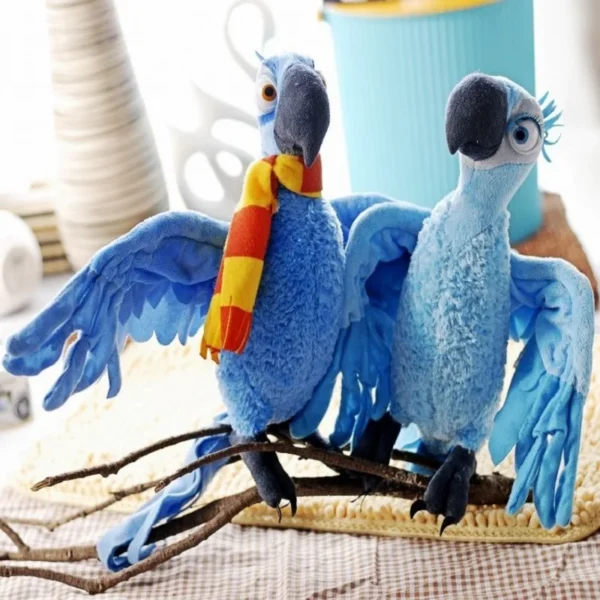 Movie TV Figure Rio Parrot Bird Blu Jewel Plush Toy Soft Doll Children's Toy Christmas Gift h0389