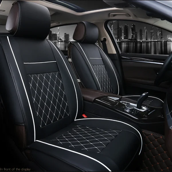 Auto Seat Cushion Leather Seat Cover Car Seat Protector Cushion seat Car Front Seats Covers luxury car seat Cape 5 seats - Image 4