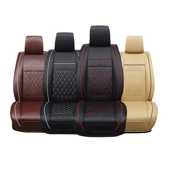 Auto Seat Cushion Leather Seat Cover Car Seat Protector Cushion seat Car Front Seats Covers luxury car seat Cape 5 seats - Image 2