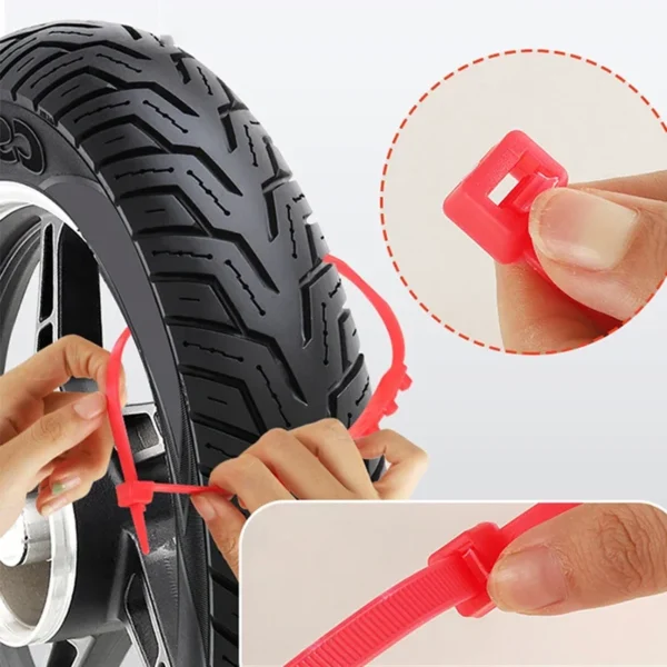 10/20PCs Universal Motorcycles Anti-Skid Snow Chains Safety Car Motorcycles Winter Wheels Anti-slip Ties Car Snow Chain - Image 3