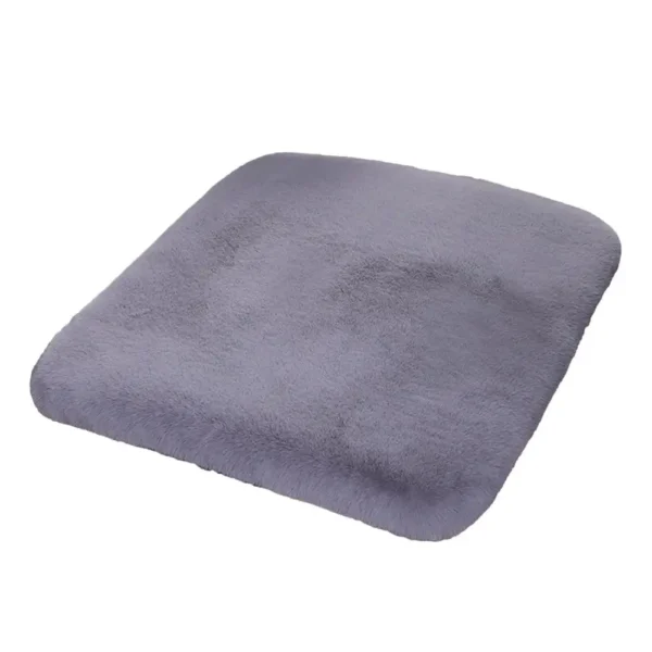 Winter Plush Rabbit Fur Car Seat Cushion Cozy and Thick Wool Square Cushion for Ultimate Warmth Car Seat Accessories Z0D1 - Image 3