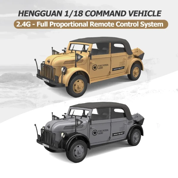 Hengguan Command Vehicle RC 1/18 2.4GHG4-51 Steyr 1500A Military Model Vehicle Full Scale Remote Control Adult/Children Toy Gift - Image 5