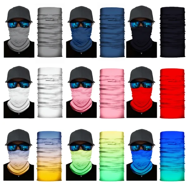 Soild Color Seamless Cycling Bandana Neck Tube Gaiter Headband Fishing Hiking Outdoor Sport Balaclava Scarf Headwear Face Mask - Image 5