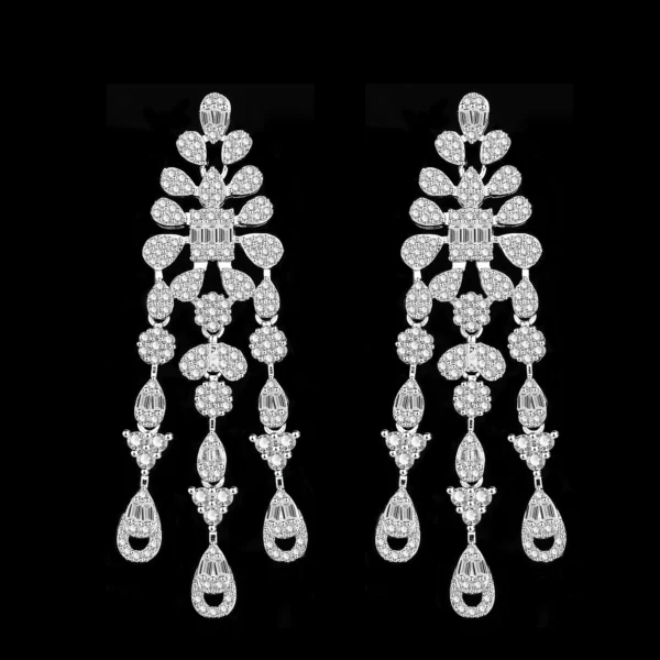 Famous Brand 4pcs Bridal Zirconia Full Jewelry Sets For Women Party, Dubai Nigeria CZ Crystal Wedding Jewelry Sets - Image 4