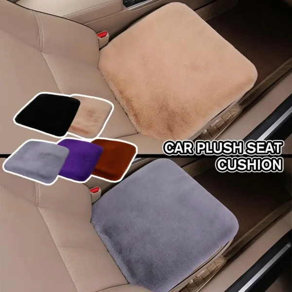 Winter Plush Rabbit Fur Car Seat Cushion Cozy and Thick Wool Square Cushion for Ultimate Warmth Car Seat Accessories Z0D1