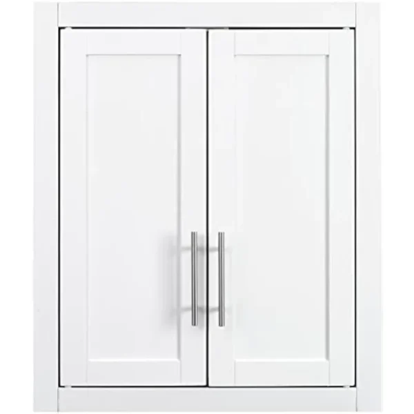 Crosley Furniture Savannah Wall Cabinet, White - Image 2