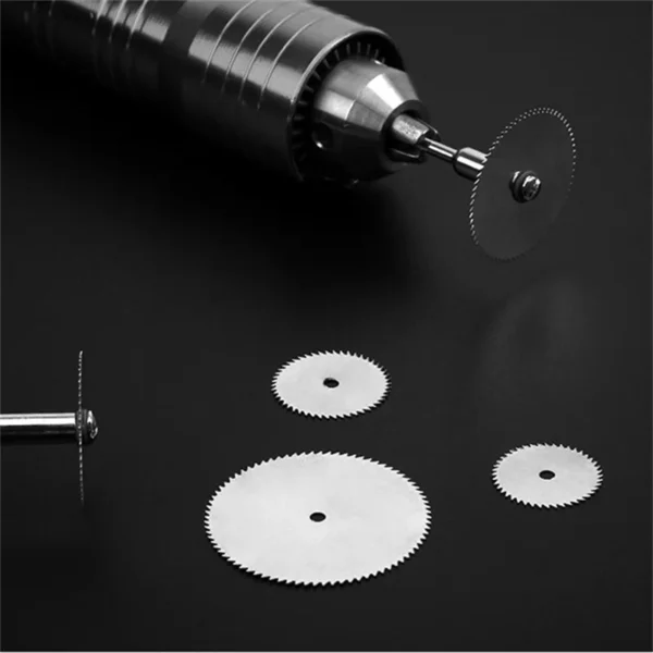 6PCS/Set Mini Circular Saw Blade Metal Discs Rotary Electric Grinding Cut Hand Tools Cutoff Mandrel Set Cutting Wood Power Drill - Image 4