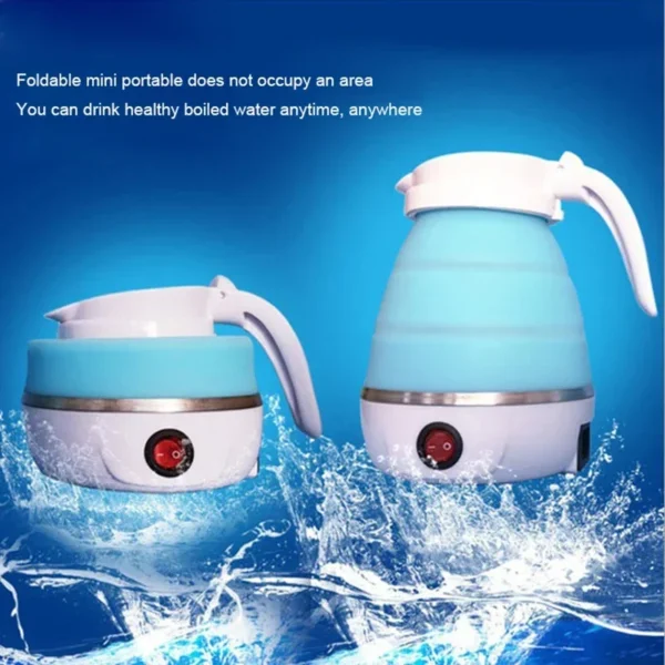 Foldable And Portable Teapot Water Heater 600ML Household Travel Electric Water Kettle 220V Kitchen Appliances Water Boiling Pot - Image 5