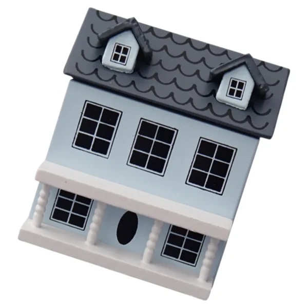 Villa Small House Portable Dollhouse Toy Model Miniature Kits Tiny Wooden Ornament Christmas - Image 4