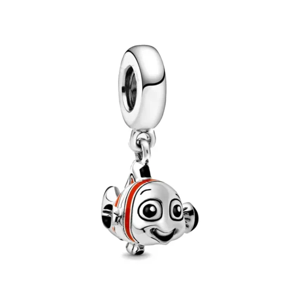 New 925 Silver Mouse Cartoon Apple Clip Princess Pendants Charms Beads Fit Original Pandora Bracelet DIY Jewelry For Women 2023 - Image 4