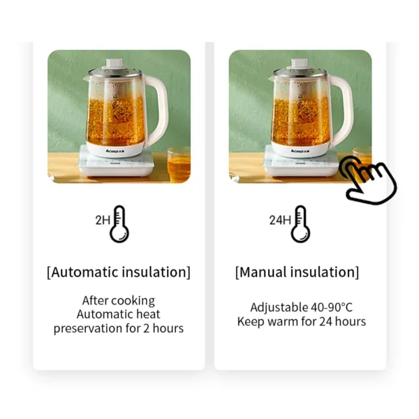 New 2024 220V CHIGO Health 1.8L pot automatic multifunctional tea maker household electric heating kettle CHIGO - Image 2