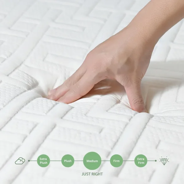 Full Mattress, 10 Inch Green Tea Memory Foam Mattress in a Box, Medium Firm Full Size Mattress for Cool Sleep - Image 3