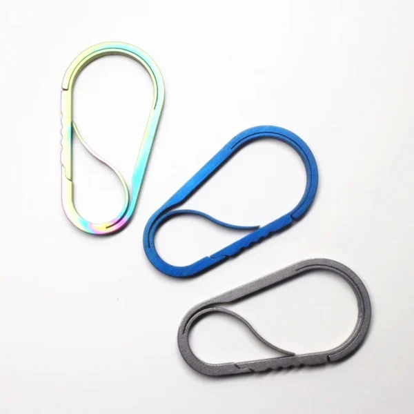 Titanium Alloy Carabiner Keychain, Fast Hang Tools, Key Holder, Sport Outdoor, Ring Travel Kits