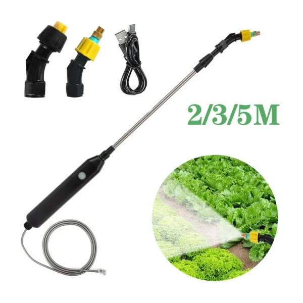 Electric Plant Sprayer Watering Spray Wand Rechargeable Battery Garden Sprayer Plant Mister Sprayer Yard Lawn Weeds Plants