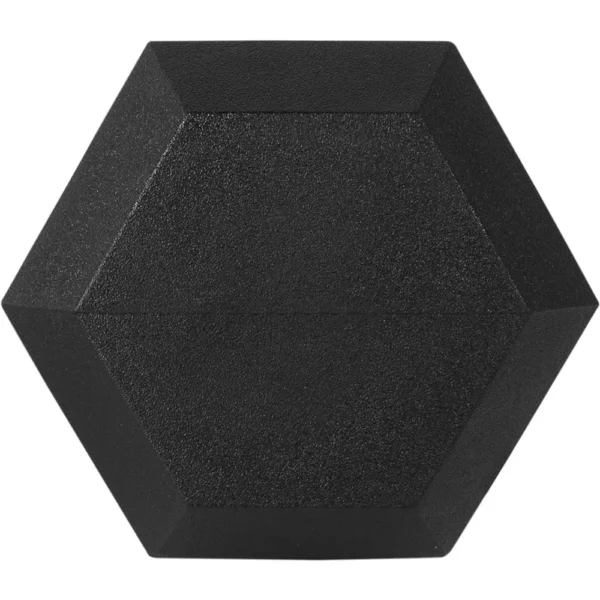 Rubber Encased Hex Dumbbell, Multiple Sizes - Image 6