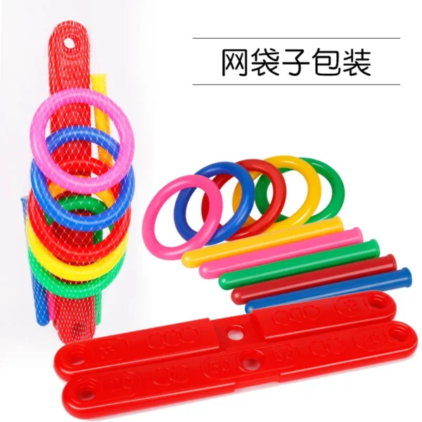 Ring Throwing Game Parent-child Interactive Activity Outdoor Fun Sports For Kids School Montessori Toys Coordinate Skill - Image 3