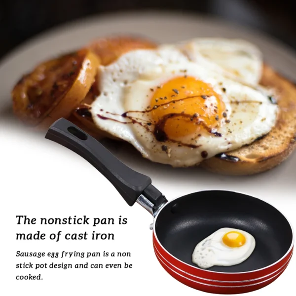 Nonstick Frying Pan Egg Pies Sausages Seafood Vegetable Pot Home Kitchen Cooking Baking Cookware Kitchenware 16cm - Image 2