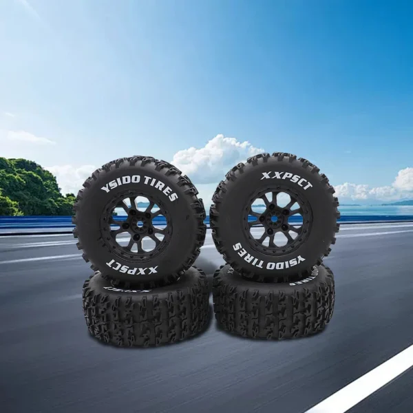 4Pcs RC Short Course Truck Tires 110x44mm RC Car Rubber Tires Wheel 12mm Hex RC Wheels and Tires for Arrma Slash RC Cars - Image 5