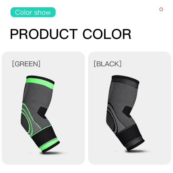 1 PC Elbow Support Elastic Gym Fitness Nylon Protective Pad Absorb Sweat Sports Safety Basketball Game Arm Sleeve Elbow Brace - Image 4