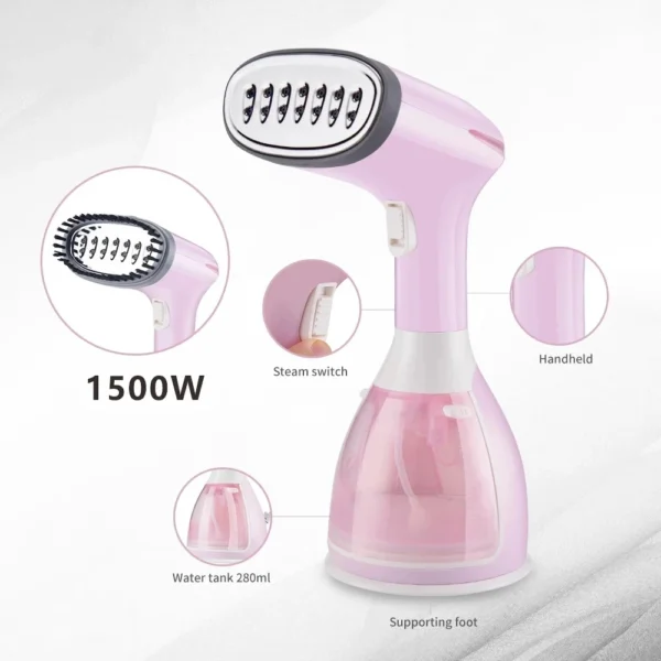 Mi Handheld Garment Steamer 1500W Household Fabric Steam Iron 280ml Home Mini Portable Vertical Fast-Heat For Clothes Ironing - Image 3