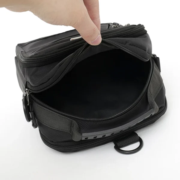 Large capacity multi-layer waterproof single shoulder crossbody bag, Oxford cloth bag, men's bag, men's and women's business bag - Image 6