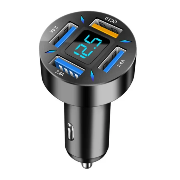 66W Car Chargers Fast Charging Cigarette Lighter 4USB Port Fast Charging Smartphone/Bluetooth/tablet Interior Replacement Parts - Image 4