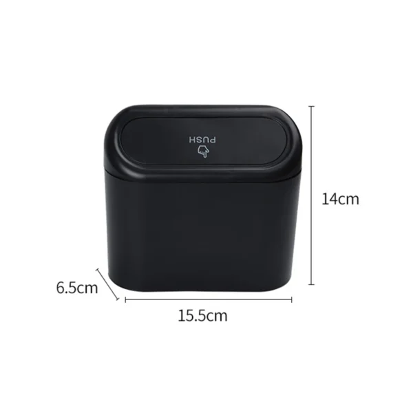 Hanging Car Trash Bin Vehicle Garbage Dust Case Abs Square Pressing Type With Lid Garbage Bin Auto Interior Accessories - Image 6