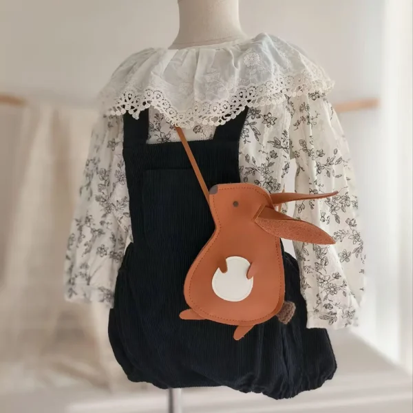 New Cartoon Cute Bunny Kids Mini Bags for Toddler Girls Boys Squirrel Crossbody Bag Baby Children's Small Handbags Gift