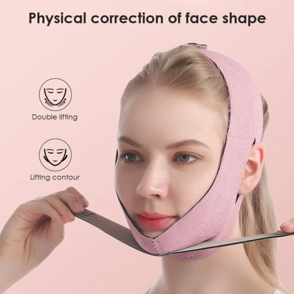 Elastic Face Slimming Bandage V Line Face Shaper Women Chin Cheek Lift Up Belt Facial Anti Wrinkle Strap Face Care Slim Tools - Image 2