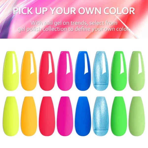 6PCS Gel Nail Polish Set Mixed Color Nail Gel Kits For DIY Nail Vernis Semi Permanent UV Lamp Nail Varnish Set Supplies - Image 2