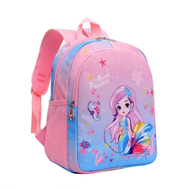 2023 Baby Girls 2-6 Years Old kids Engineering Backpack Cartoon School Backpack Kids Kindergarten Small School Bag Cute Backpack - Image 4