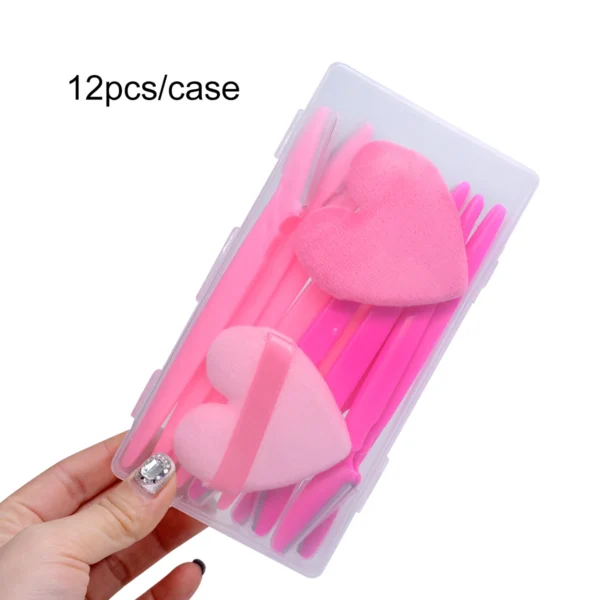 10Pcs Eyebrow Razors Trimmer and 2pcs of Makeup Sponge Puff With Case Face Body Hair Remover Eye Brow Shaver Beauty Tools Kit - Image 5