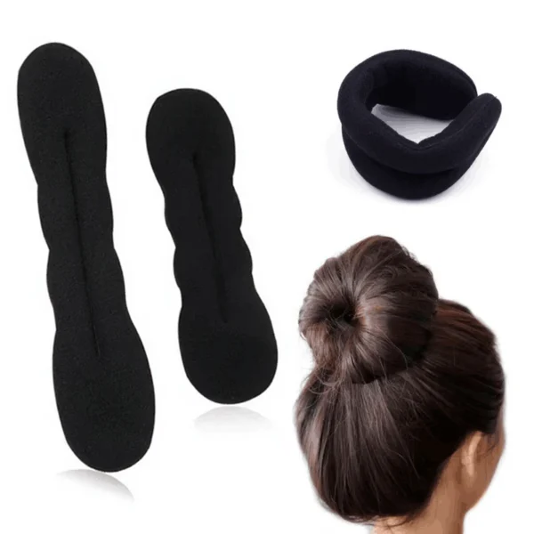 Sponge Plastic Loop Curly Hair Maker Hair Scrunchie Headband Twist Donut Bun Curler Braiders Hairbands Hairs Styling Tools