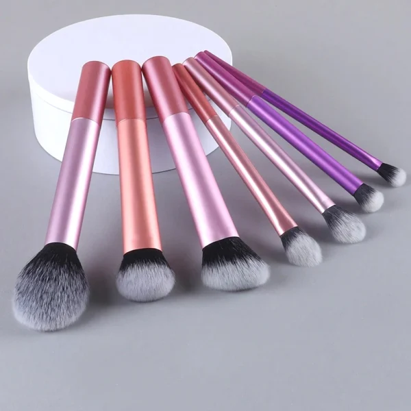 7PCS Makeup Brushes Set Premium Super Soft Face Eyeshadow Foundation Brush Powder Contour Cosmetics Brush Beauty Tool - Image 6