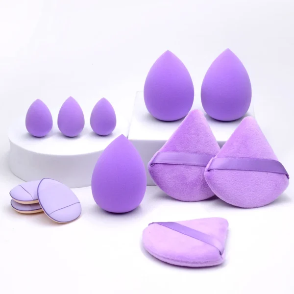 12pcs Makeup Sponge Blender Beauty Egg Soft Cosmetic Powder Puff Foundation Sponges Puff Women Make Up Accessories Beauty Tools