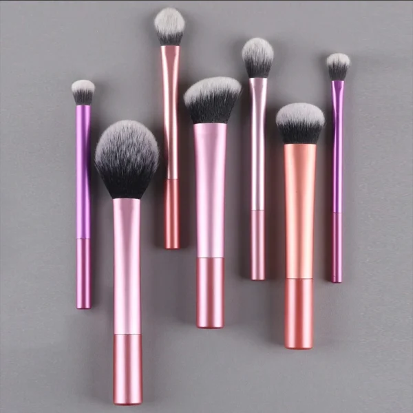 7PCS Makeup Brushes Set Premium Super Soft Face Eyeshadow Foundation Brush Powder Contour Cosmetics Brush Beauty Tool - Image 3