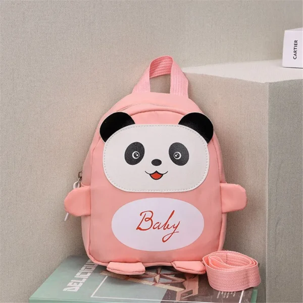 Cute Panda Cartoon Kids Bag Baby Girls Boys Mini Backpack Baby Bag Anti-lost Bag For Toddler Preschool Kids - Image 3