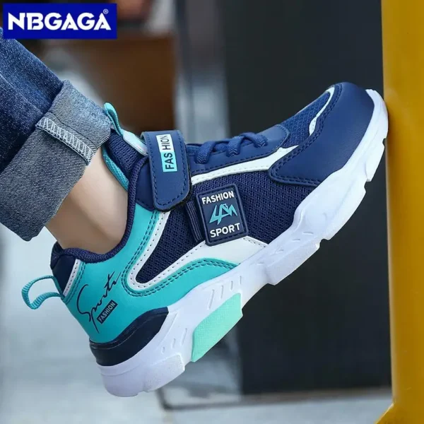 Children Casual Shoes for Boys Breathable Sneaker Summer Air Mesh Kids Hook&Loop Students School Shoe Size28-40 - Image 2